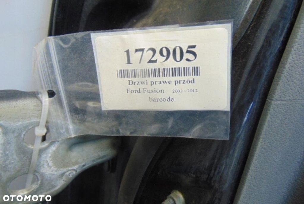 FORD FUSION 1.4 TDCI DRZWI PRAWY PRZÓD KOD LAKIERU D2 STAN JAK NA ZDJĘCIU - 7