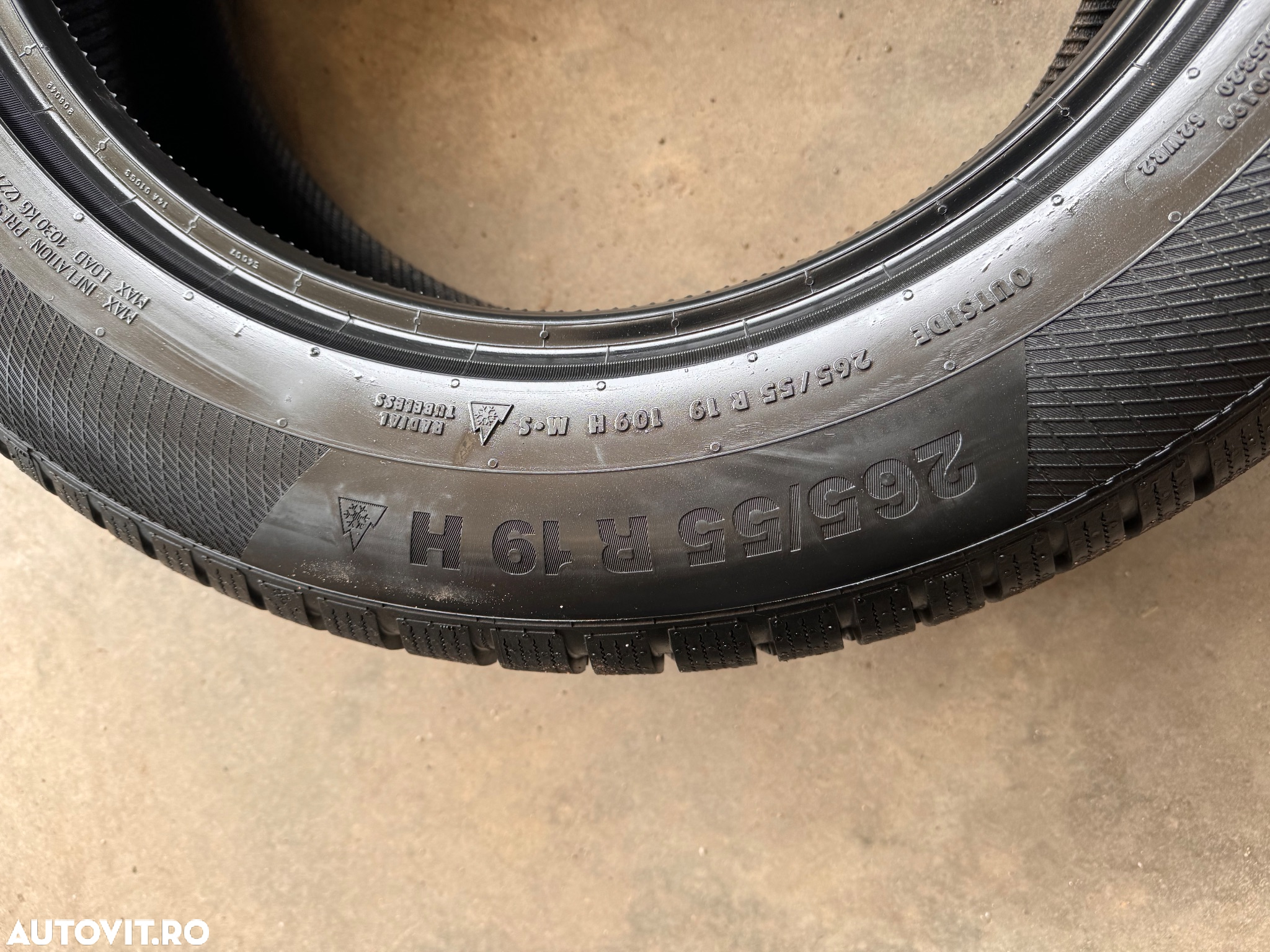 Vând 4 anvelopele 265/55/19 continental de iarnă noi - 4
