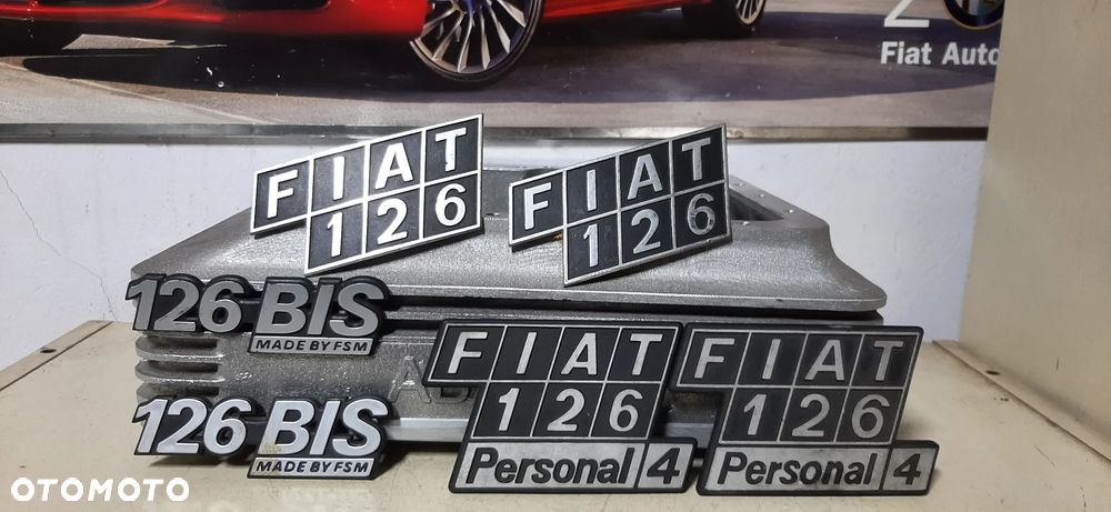 EMBLEMATY FIAT LANCIA 126 125 127 131 uno panda ritmo 1100 1500 prisma oraz inne.... - 1