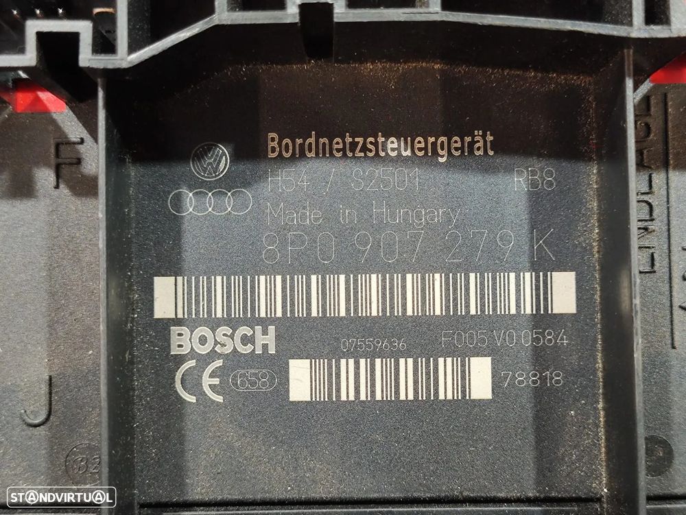 Caixa Fusiveis Original VW Volkswagen Audi 8P0907279K 2006 - 2008 - 8