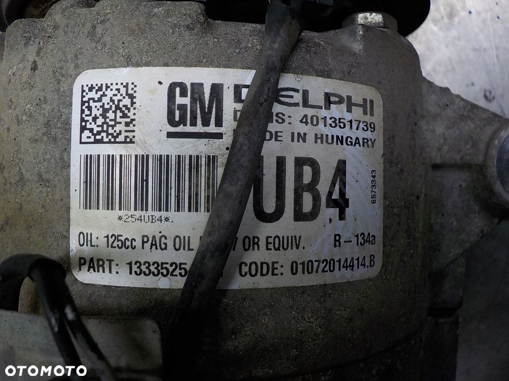 OPEL ASTRA J SPRĘŻARKA KLIMATYZACJI 401351739 UB4 - 3