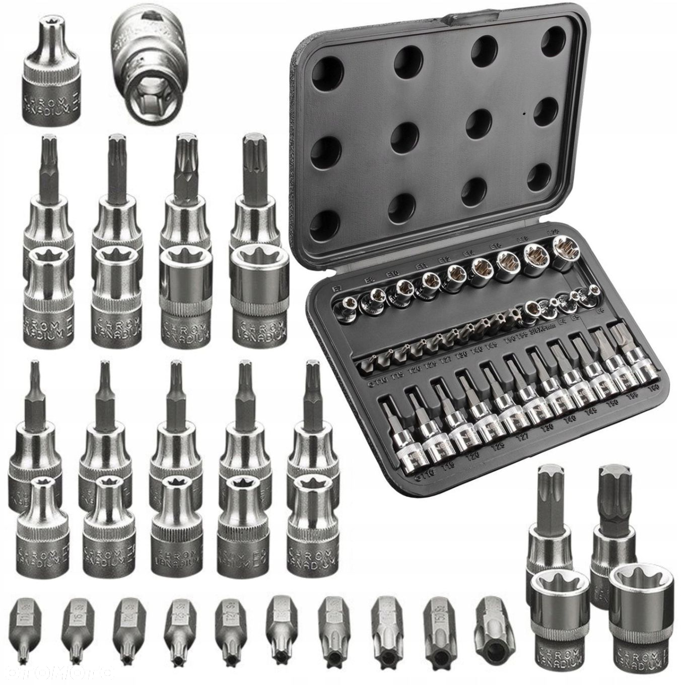 NEO TOOLS ZESTAW BITÓW I NASADEK TORX 3/8 34 ELEMENTÓW WALIZKA NEO 08-711 - 7