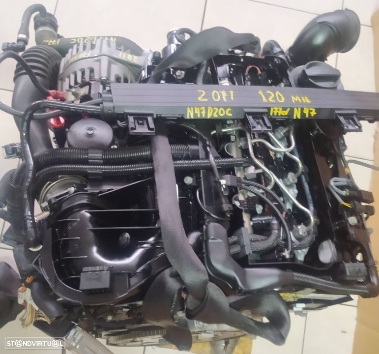 Motor BMW 120D 320D 177cv E87 E90 120 mil km 2011 N47D20C caixa automatica 6HP21 - 5