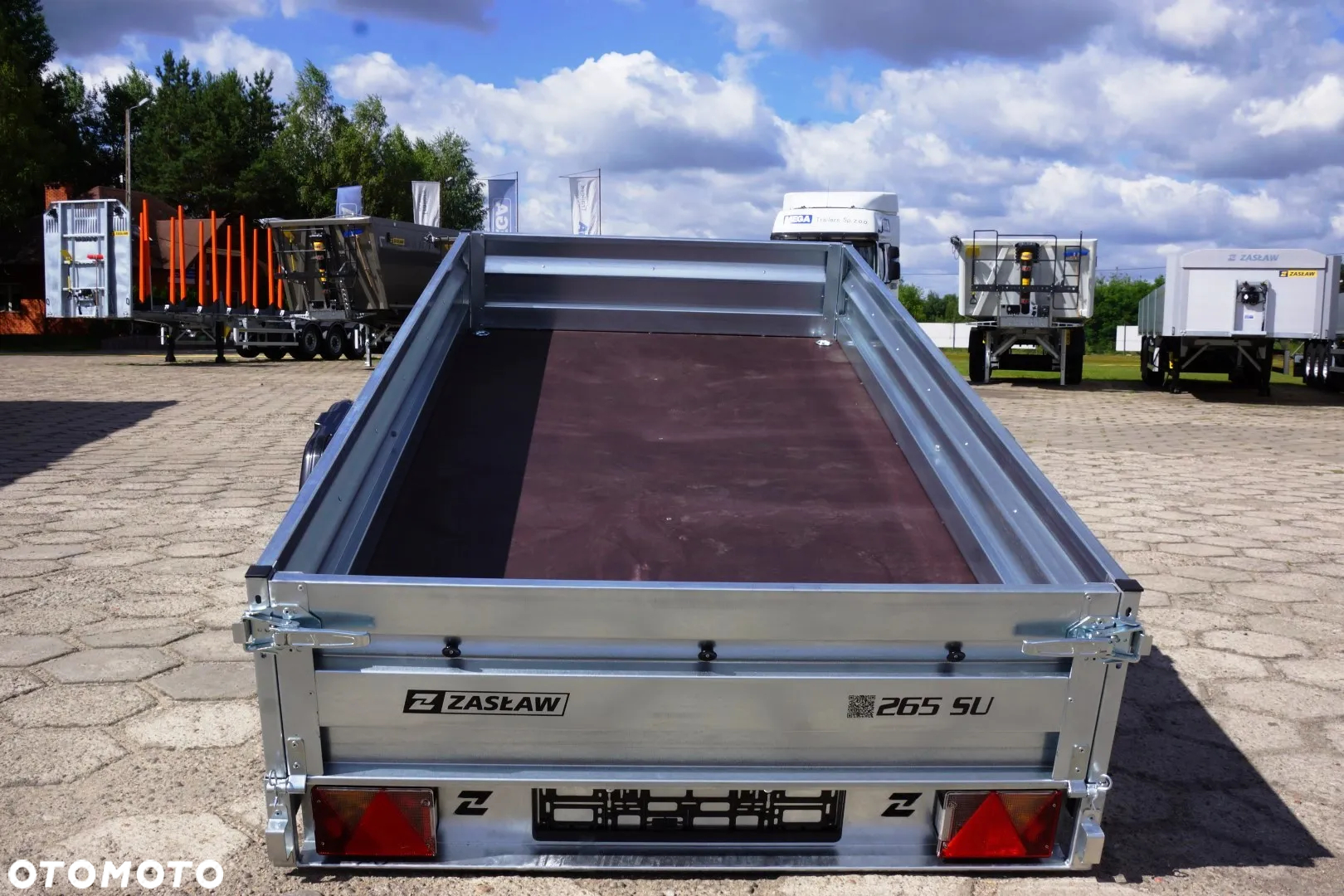 Zaslaw 1 oś, przyczepa towarowa MOCNA I SOLDNA DMC 750 KG - 14