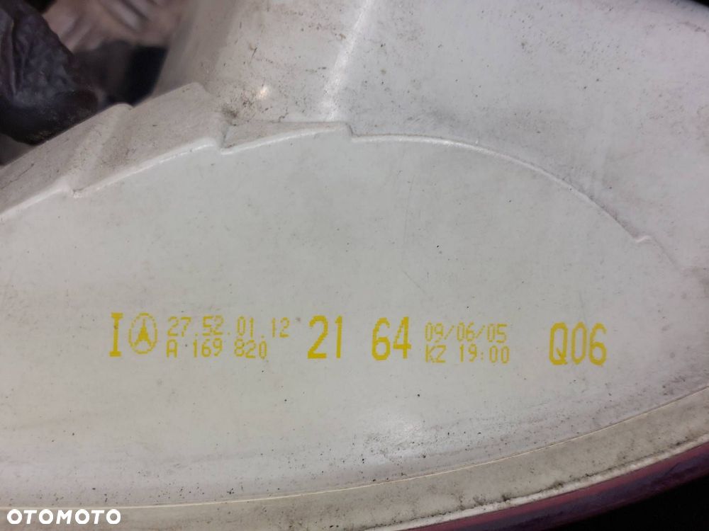 LAMPA LEWY + PRAWY TYŁ MERCEDES W245 A1698202164 A1698201564 A1698201264 - 7
