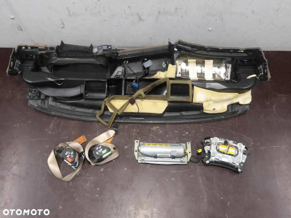 BMW E38 LIFT 99-01r. DESKA ROZDZIELCZA KONSOLA PASY BEZPIECZEŃSTWA PODUSZKA AIRBAG - 5