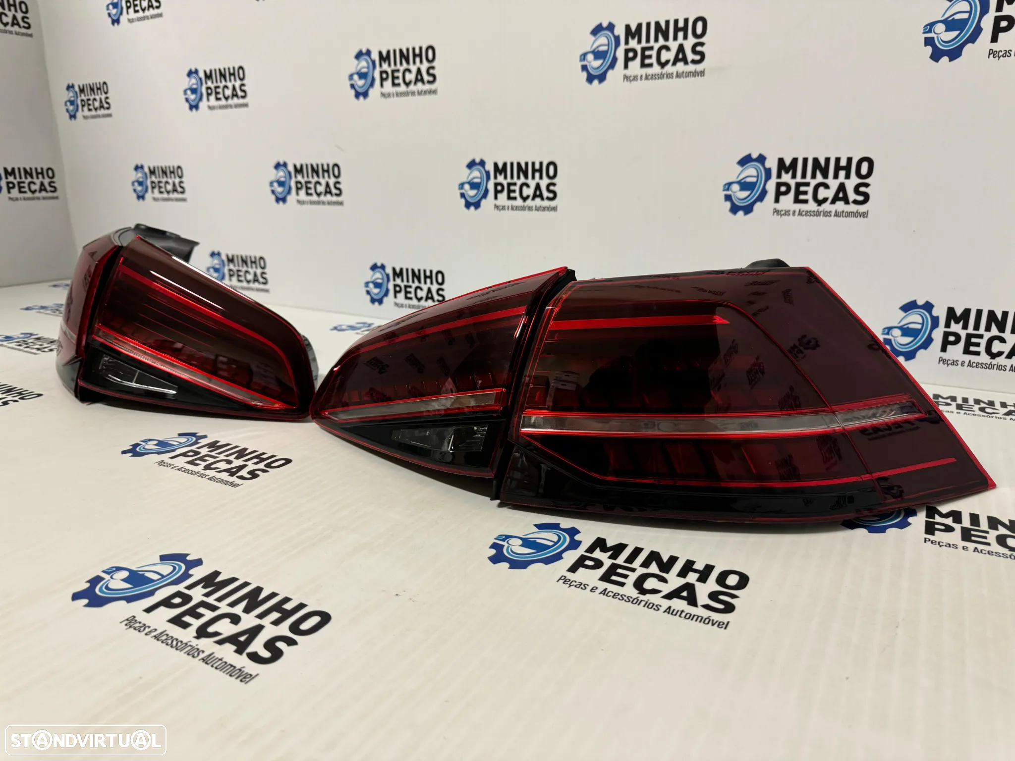 Farolins Traseiros VW Golf 7 e 7.5 Full Led Red Escurecidos - 5
