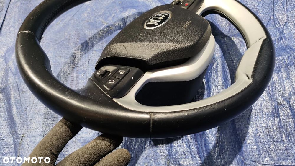 KIEROWNICA MULTIFUNKCYJNA SKÓRA CZARNA KOMPLETNA PODUSZKA AIRBAG KIEROWCY KIA PICANTO II 2 - 9