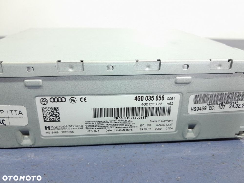 AUDI A6 C6 STEROWNIK TUNER NAWIGACJI WZMACNIACZ 4G0035056 - 2