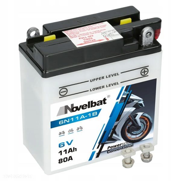 Akumulator Novelbat 6N11A-1B 6V 11Ah 80A 12262132 P - 1