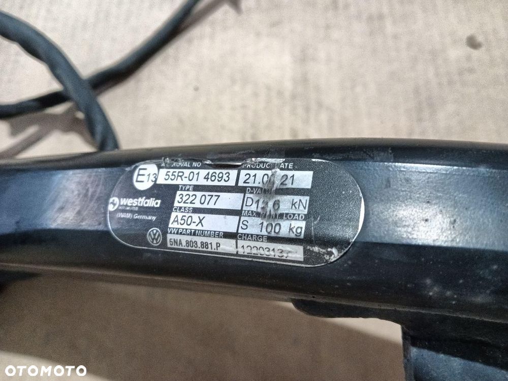 HAK HOLOWNICZY ELEKTRYCZNY WESTFALIA 5NA803881F VW TIGUAN II 5NA - 5