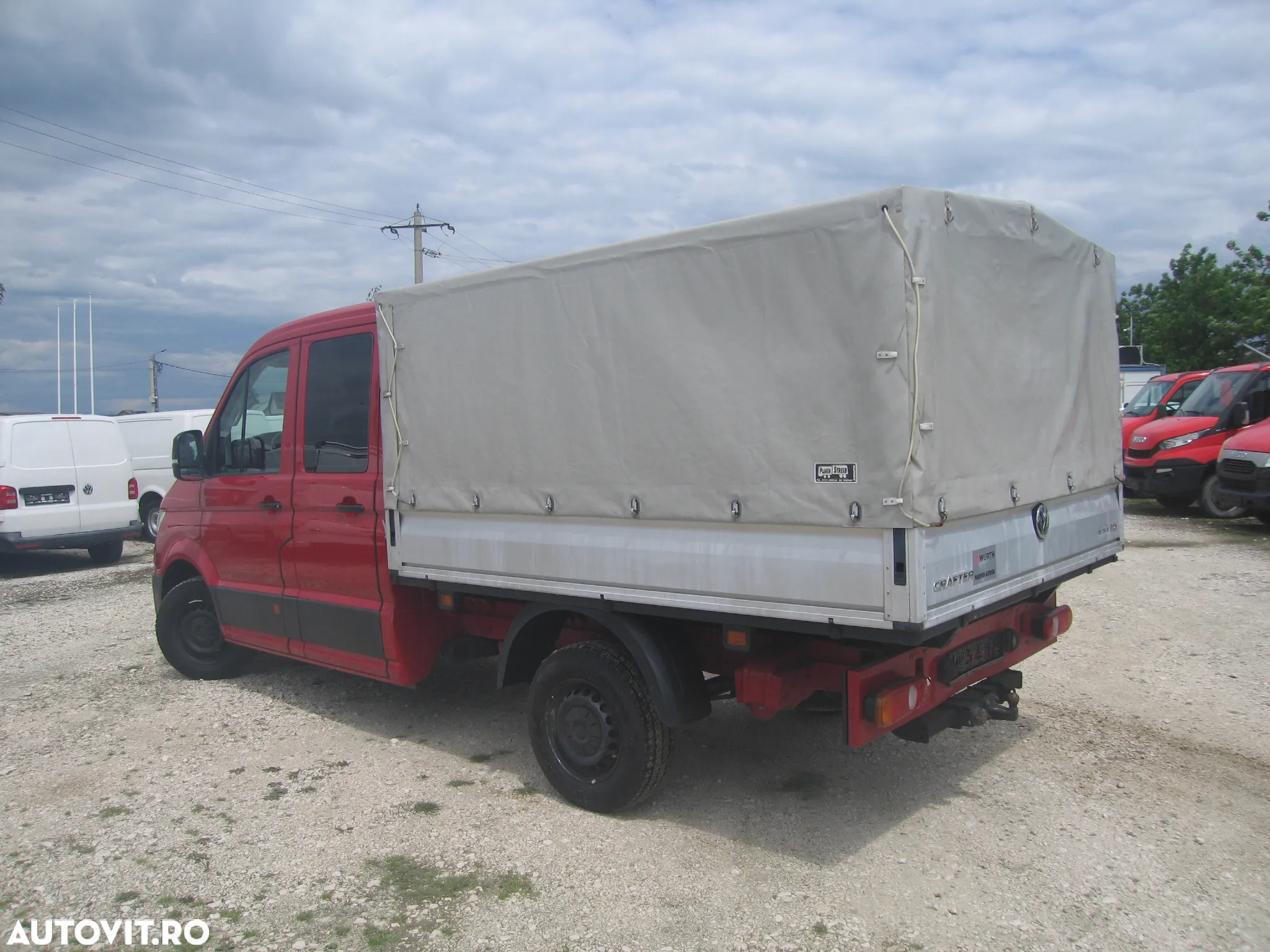 Volkswagen CRAFTER   7 LOC. PLATFORMA MIXTA , cu PRELATA ,AC. EURO VI. - 23