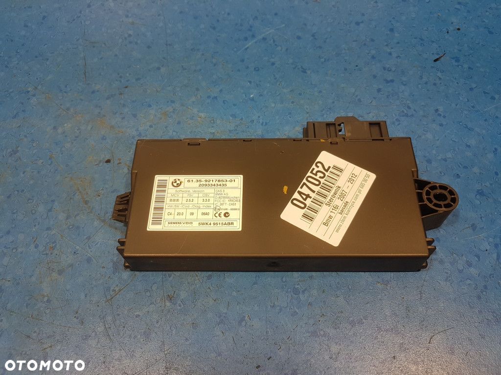 BMW E81 LIFT MODUŁ STEROWNIK CAS 9217853-01 - 1