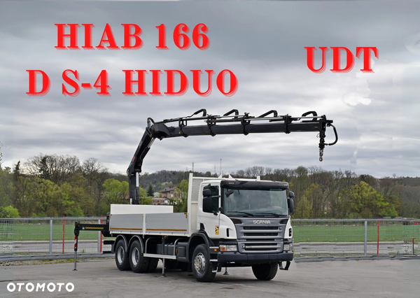 Scania P 360 * SKRZYNIA 6,20 m + HIAB 166 D S-4 HIDUO + PILOT / 6x4