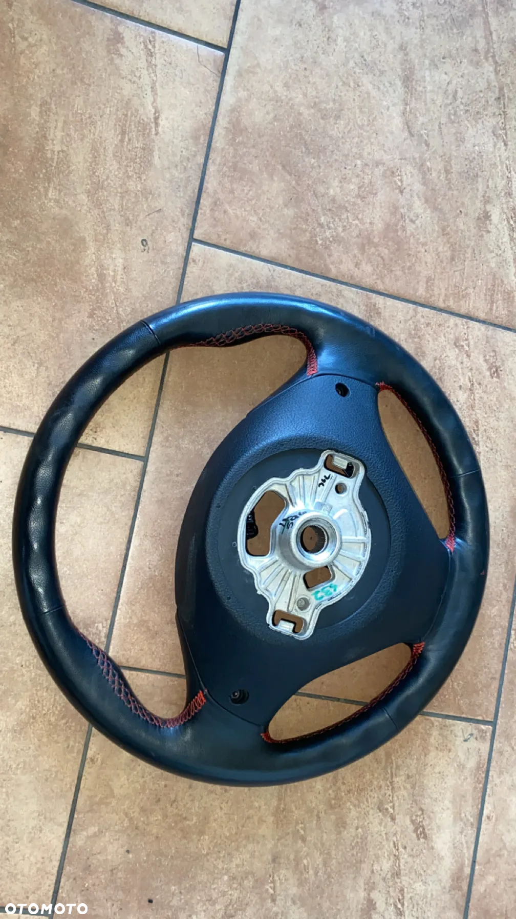 KIEROWNICA CABRIO BMW F33 F83 7468009 SKÓRA CZERWONA NIĆ - 5