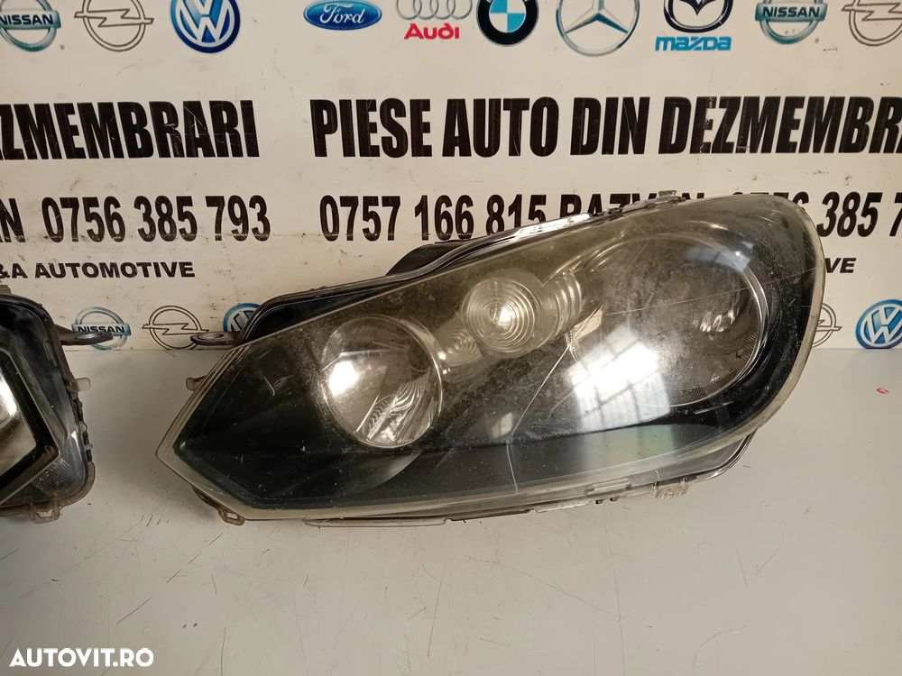 Faruri Far Stanga Dreapta Halogen Vw Golf 6 VI Volan Stanga Cod 5K1941005M 5K1941006M 2008-2013 - 7