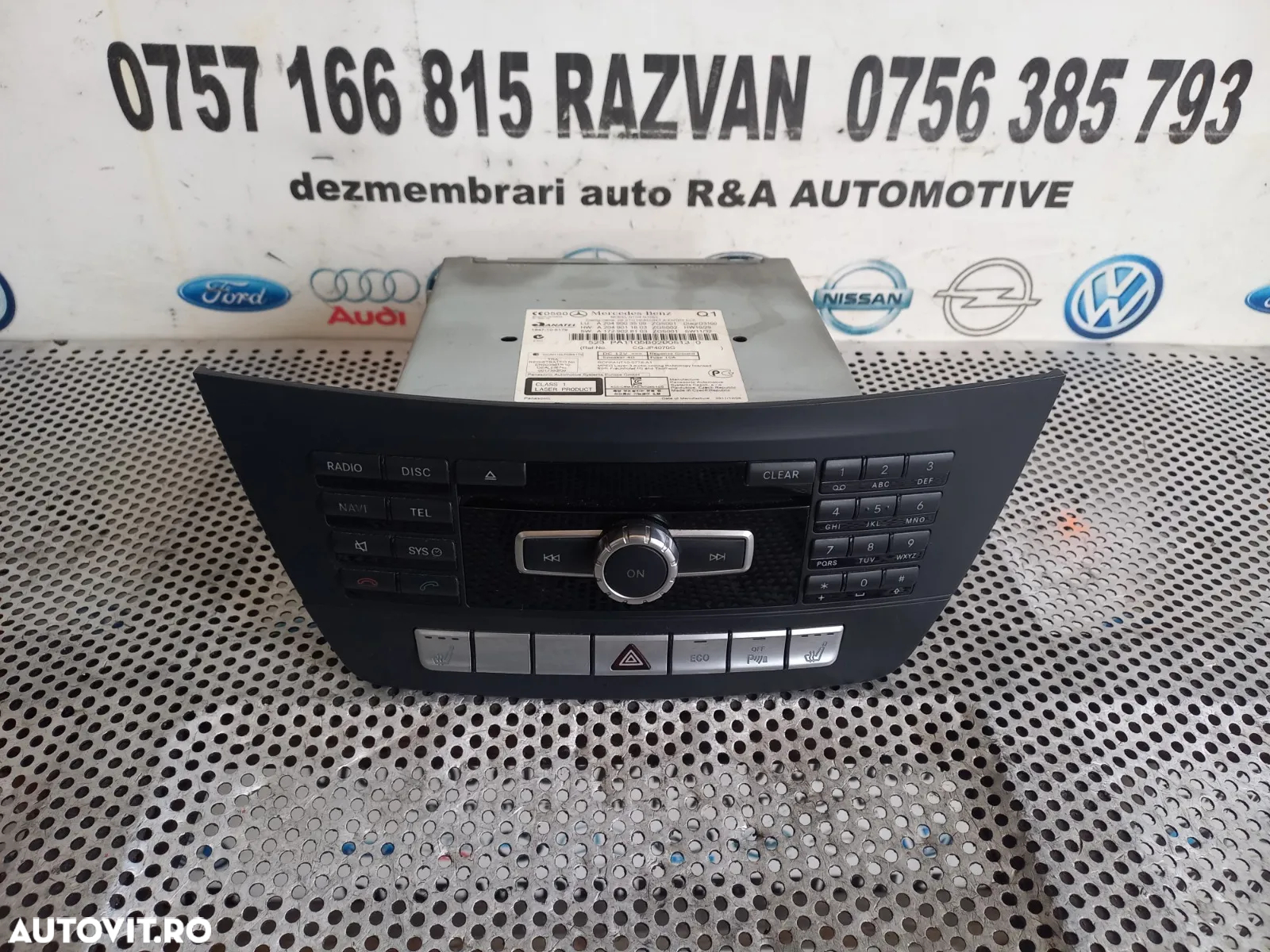 Radio Cd Modul Unitate Navi Navigatie Mercedes C Class W204 Facelift An 2011-2012-2013-2014-2015 Co - 2