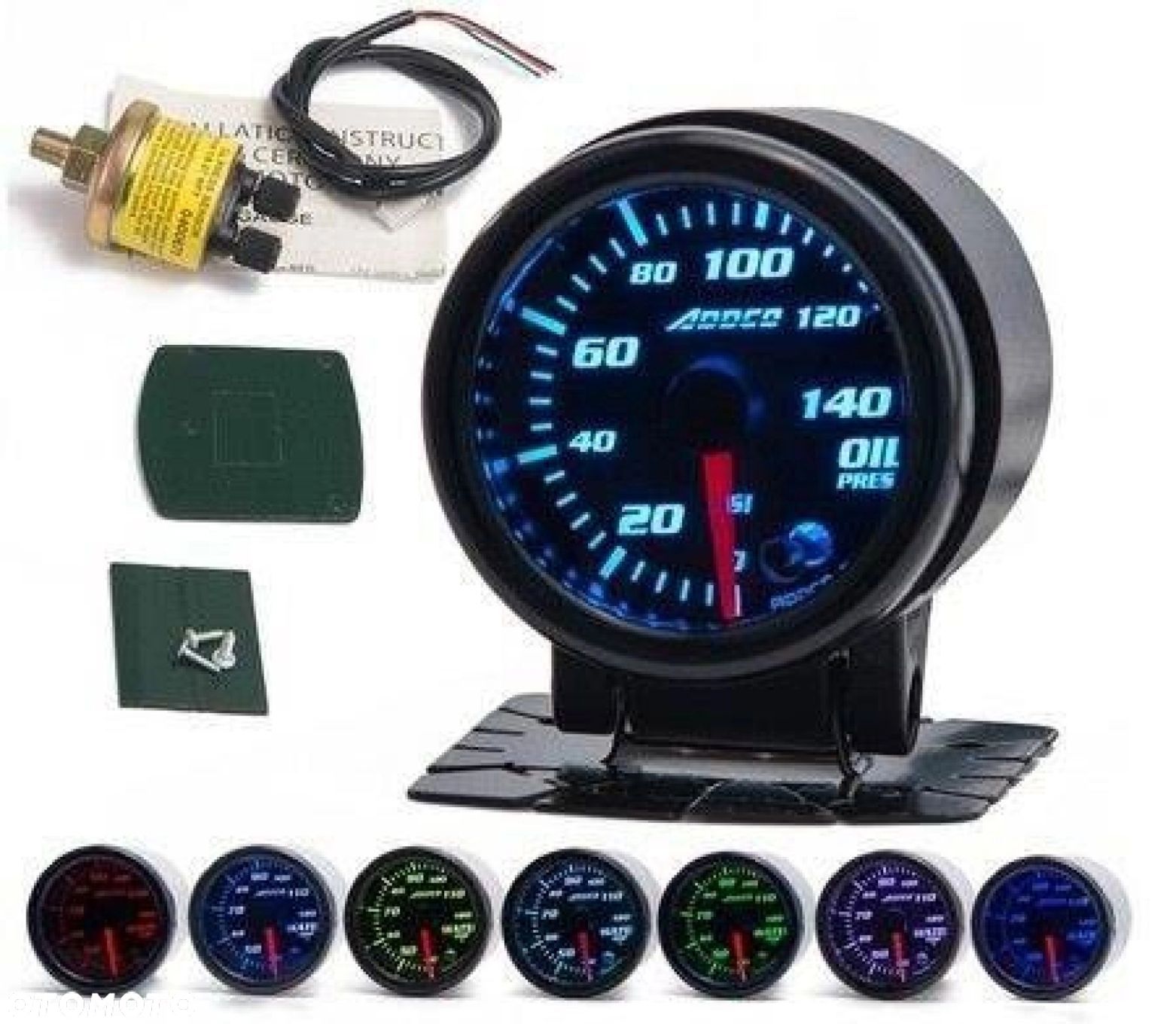 Zegar ADDCO 52mm Oil Pressure ciśnienie oleju - 1