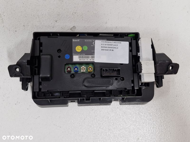 renault megane 3 iii wyświetlacz ekran monitor nawigacji navi 259153411r - 7