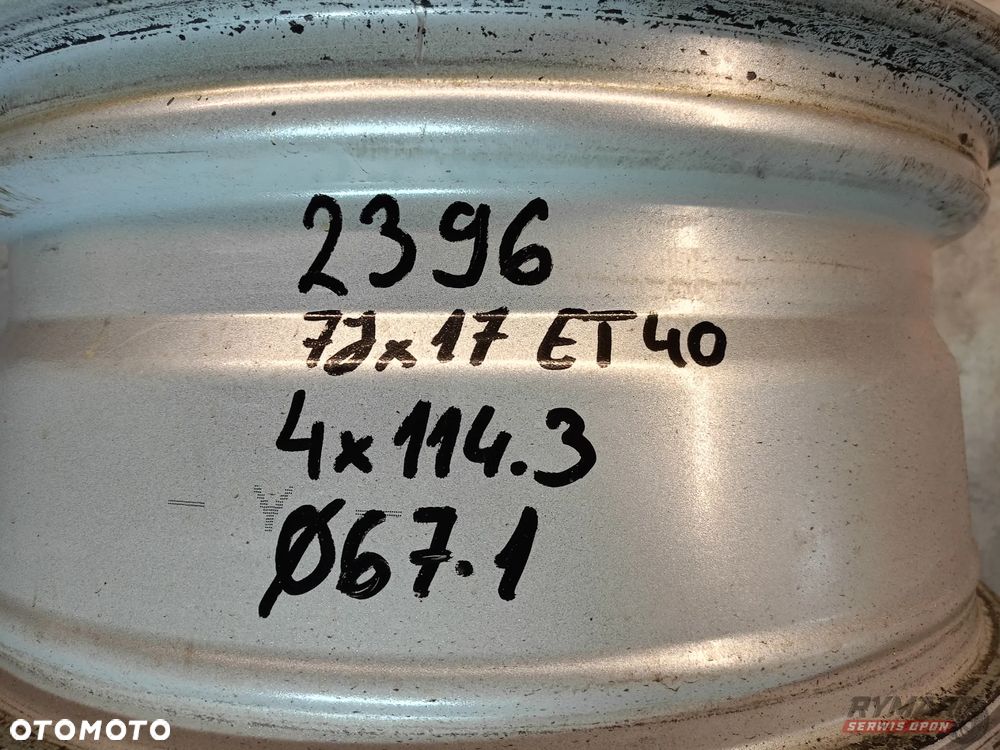 ŚLĄSK ALUFELGI 7X17" 4x114,3 ET40 HYUNDAI HONDA NISSAN KIA MITSUBISHI KPL - 7