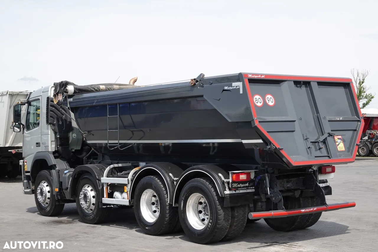 Volvo FM 450 / 8x4 / BASCULATOR SPATE / HIDROCLAPS / EURO 6 / IMPORTAT - 13