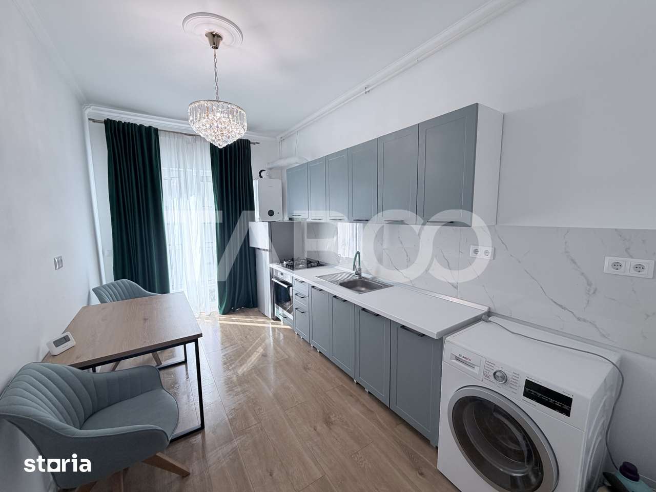 Garsoniera 37,5 mp utili etaj 2 parcare balcon boxa Selimbar Sibiu — fotografia 1