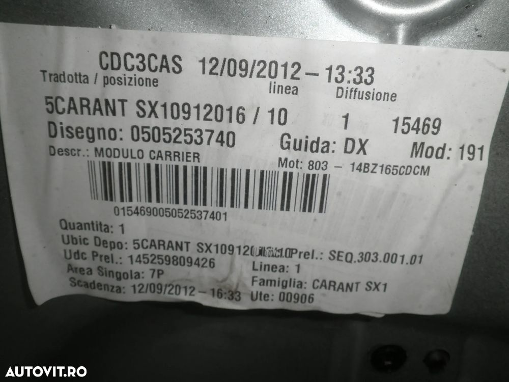 Macara stanga fata Alfa Romeo Giulietta 0505253740 - 3