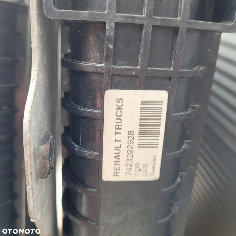 CHŁODNICA WODY 7423292928, INTERCOOLER RAENAT GAMA T RANGE R ORYGINAŁ SZCZELNE - 2