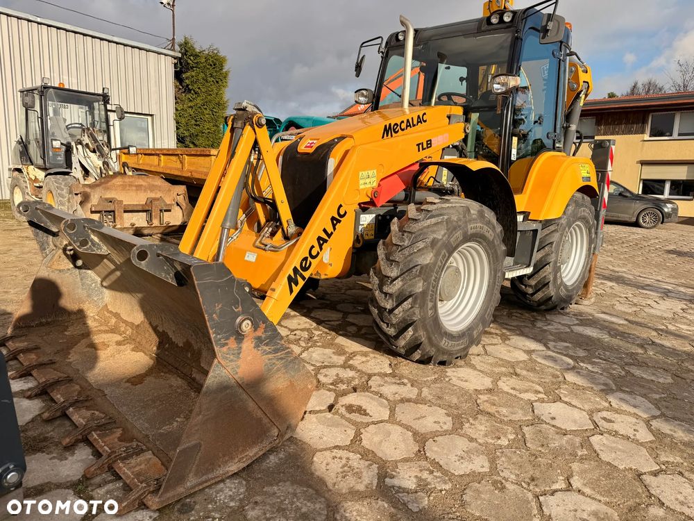 Terex koparko - ładowarka MECALAC TLB980, równe skrętne koła, jak NOWA - 18