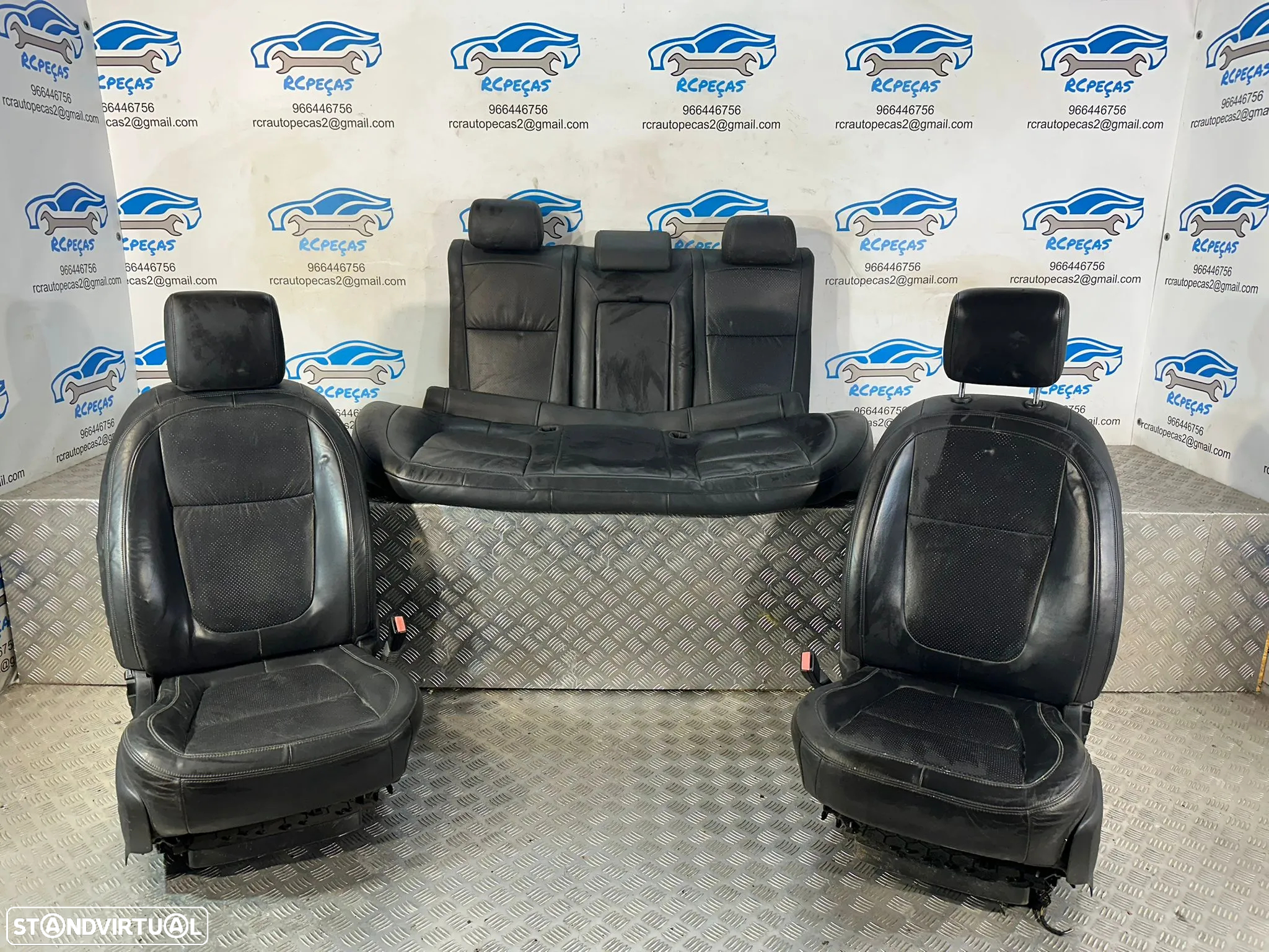 Conjunto Bancos Pele Frente Frontal Tras Traseiro Jaguar XF X250 2007 - 2015 - 4