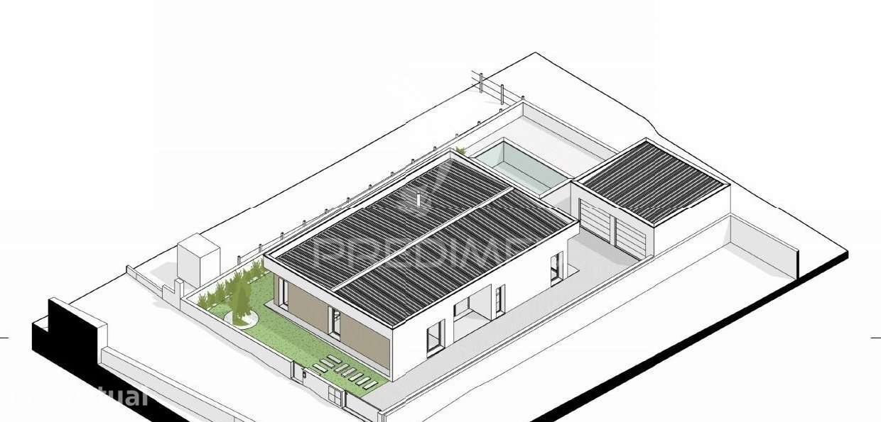 Lote de Terreno com 540 m² com Projeto T3, Piscina e Garagem – Mont... - Grande imagem: 4/5