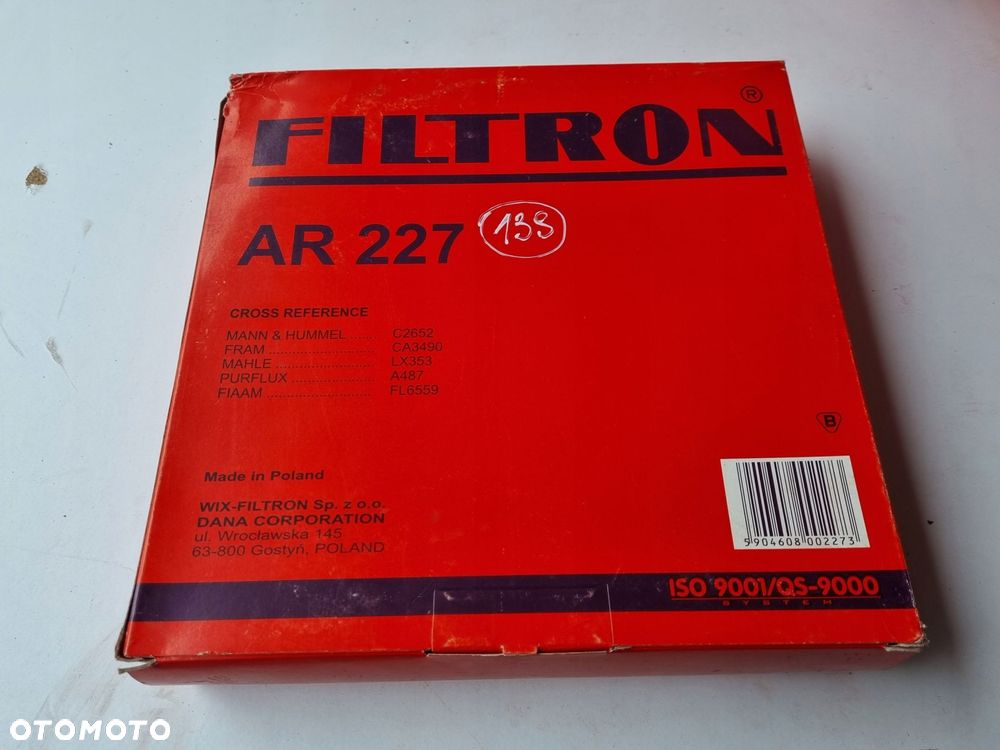 FILTR POWIETRZA Honda Hyundai Mitsubishi Nissan _ AR227 - 1