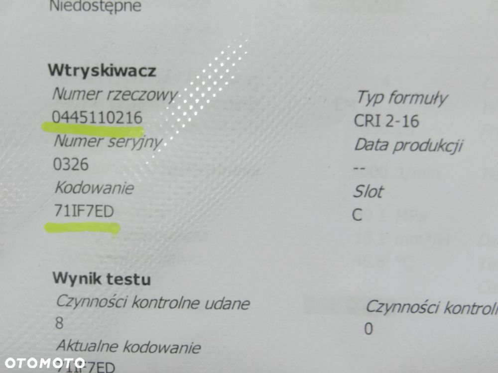 WTRYSKIWACZ BMW E60 3.0 D 0445110216 - 5