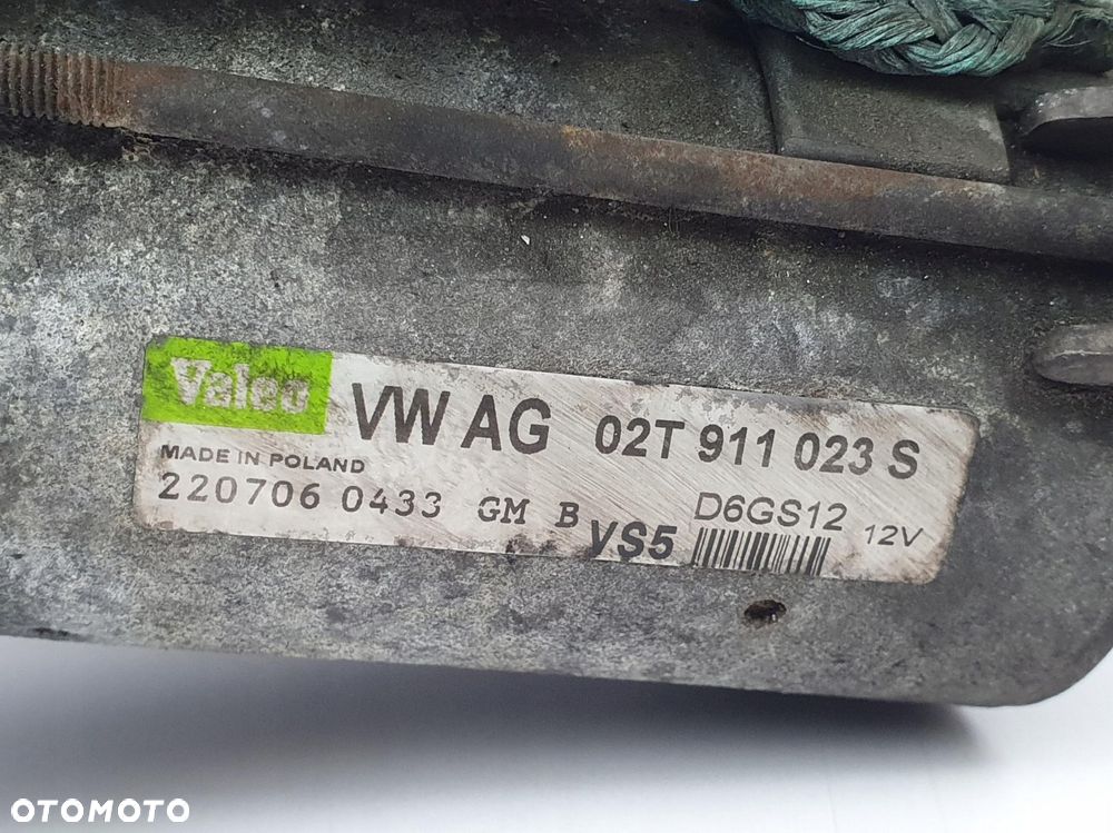 ROZRUSZNIK Audi A3 8P 1.6 FSI BLF valeo 02T911023S D6GS12 VS5 - 3