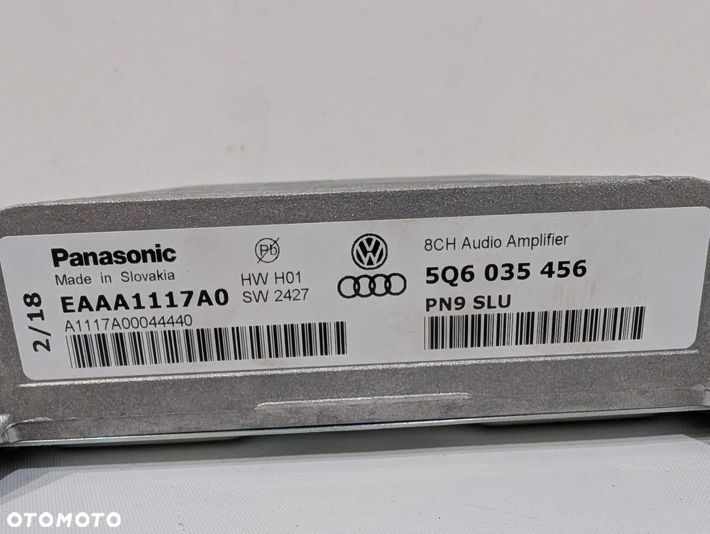 VW POLO VI SEAT IBIZA V SKODA WZMACNIACZ AUDIO 5Q6035456 - 5