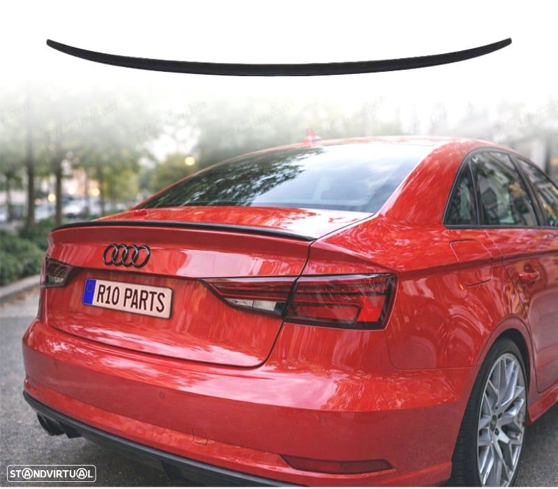 AILERON SPOILER AUDI A3 8V SEDAN 12-20 LOOK S LINE ABS - 1
