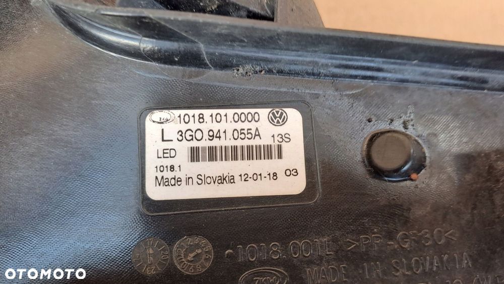 VW PASSAT B8 ŚWIATŁO LED DRL LEWY LAMPA 3G0941055A UŻYWANY - 4
