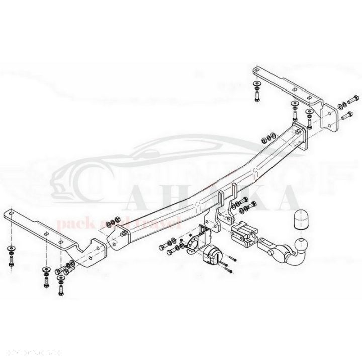 Hak Holowniczy Wypinany Automat Do Toyota Highlander Ii Hybrid 2008-2011 (Tylko Wersja Usa) - 3