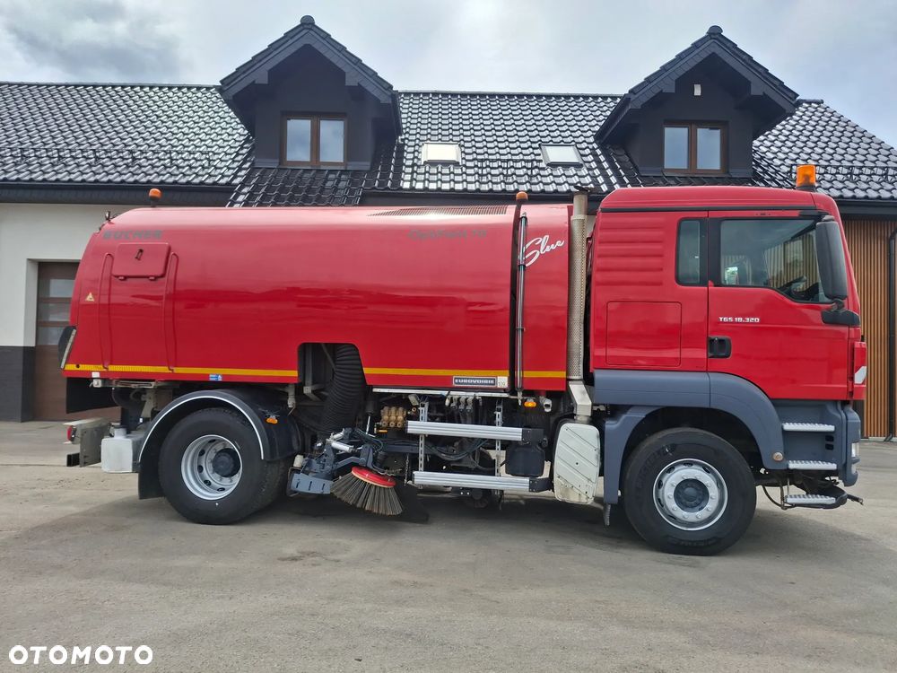 MAN TGS 18.320 Zamiatarka Bucher Optifant 70 2 Silniki Szczotki L/R Karcher Listwa Wysokiego Ciśnienia Dodatkowy Zbiornik Wody - 13