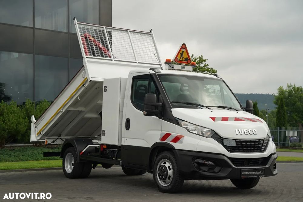 Iveco DAILY 35-140 / BASCULATOR DIN OȚEL + HDS HMF HYFA / CAPACITATE MAXIMĂ DE RIDICARE 430 KG / EXTENSIE MAXIMĂ 2 M / DUBLU / EURO 6 - 3