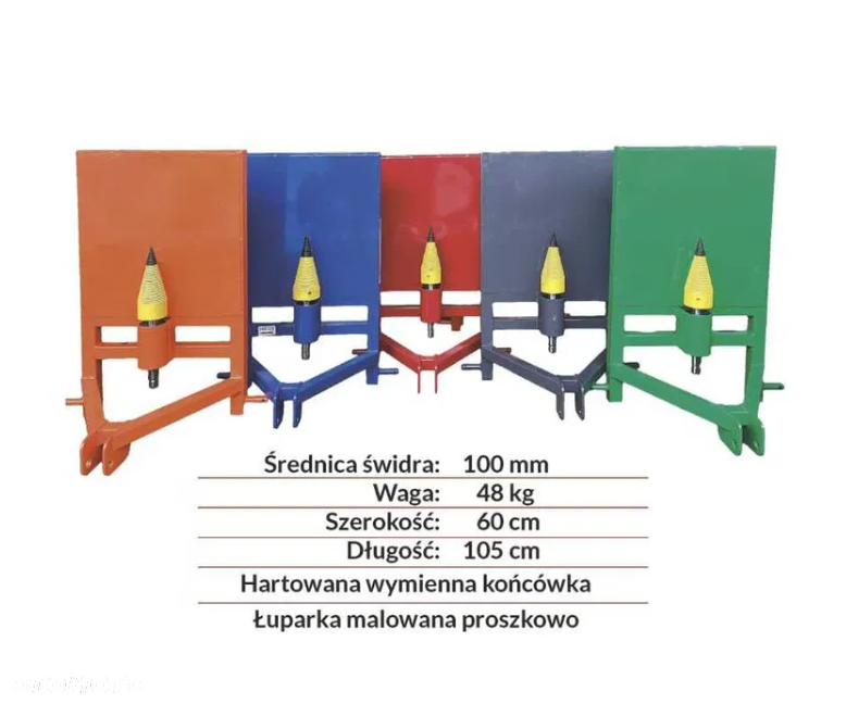 ŁUPARKA / ŚWIDER Do Drewna/ Napęd Na Wałek WOM 10cm siekiera / ostrze - 2