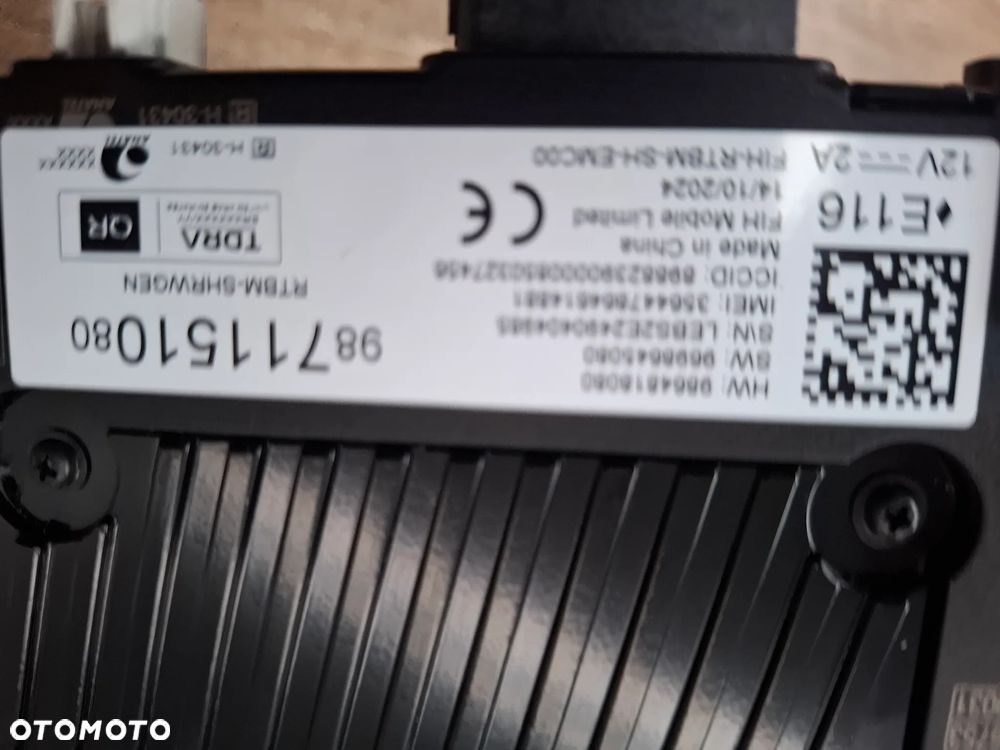 Renault Clio V antena dachowa moduł 9871151080 - 3