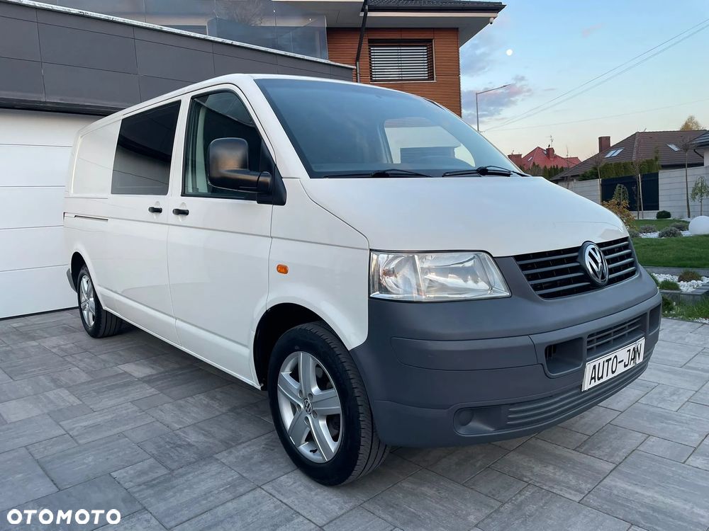 Volkswagen TRANSPORTER T5 L2H1 Długi Klima Skóry Tempomat Brygadówka Dubel Kabina - 25