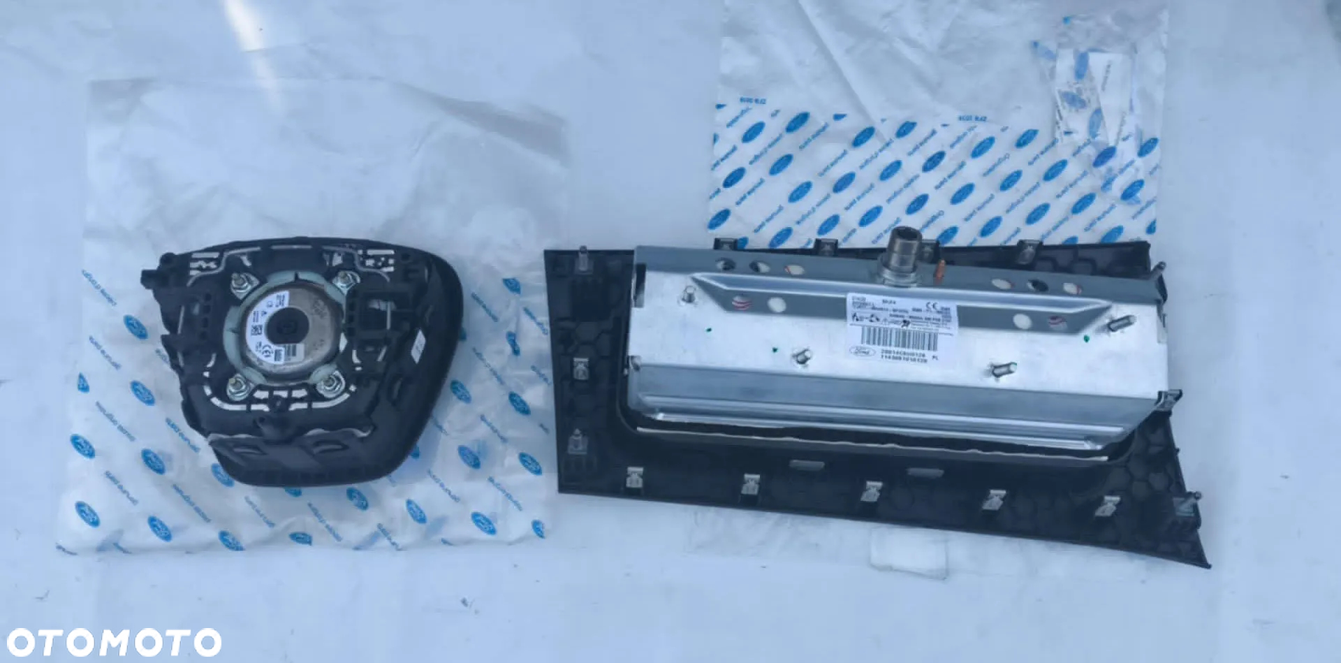 PODUSZKI POWIETRZNE AIRBAG FORD TRANSIT CUSTOM 2019-> PO LIFT KOMPLET Transit MK8 - 2