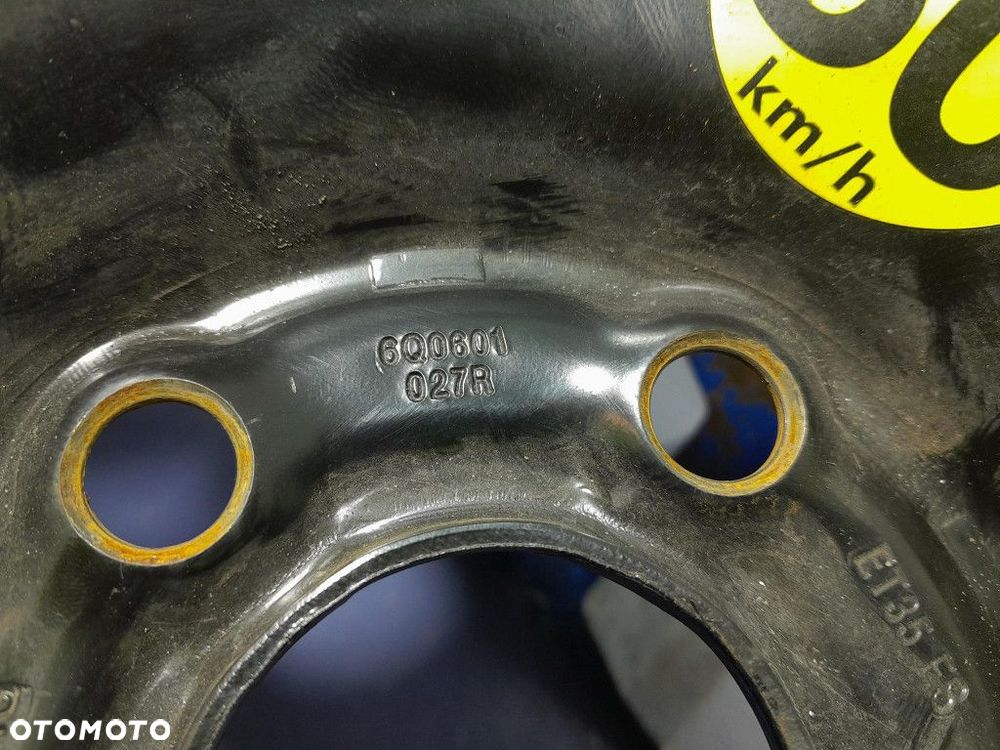 VW GOLF IV KOŁO DOJAZDOWE 5X100 175/70 R14 5JX14 6Q0601027R - 2