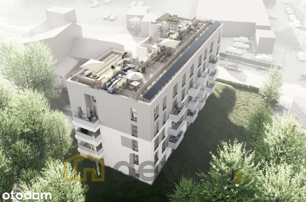Dwupoziomowe z tarasem na dachu |Taras 40 m2