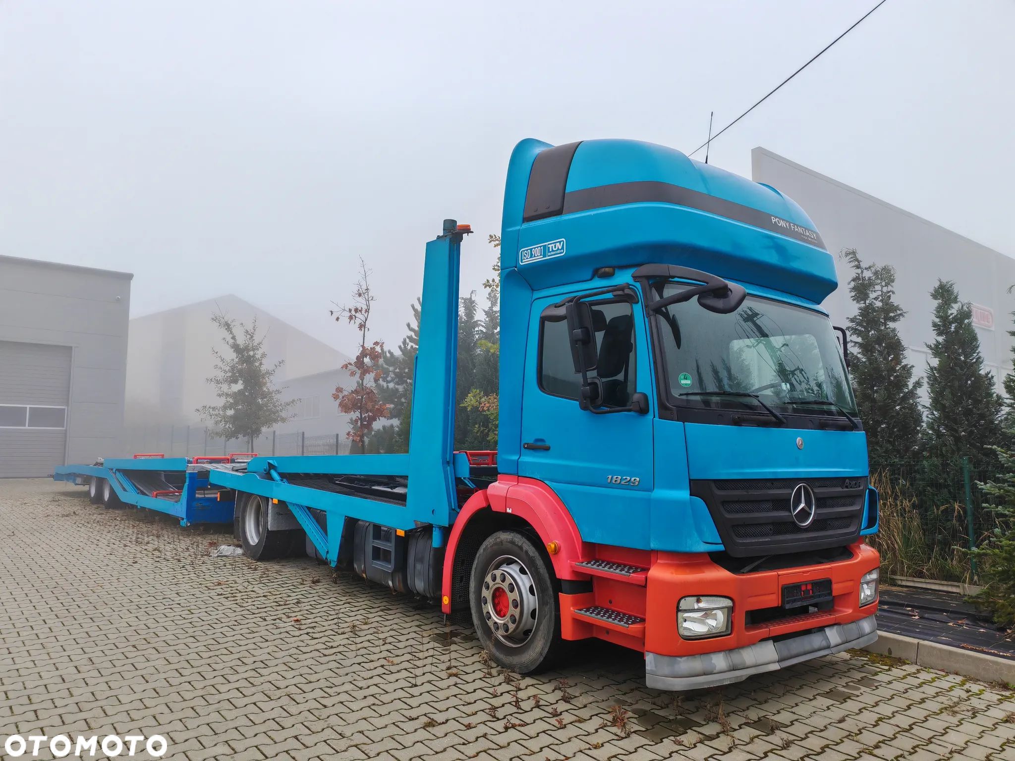 Mercedes-Benz Autotransporter Axor 1829 + Przyczepa Obermann 6 Aut - 1