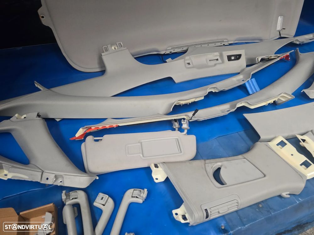 Forra tejadilho interior pilares palas sol kit completo para audi a8 d4 4h0 2011+ - 8