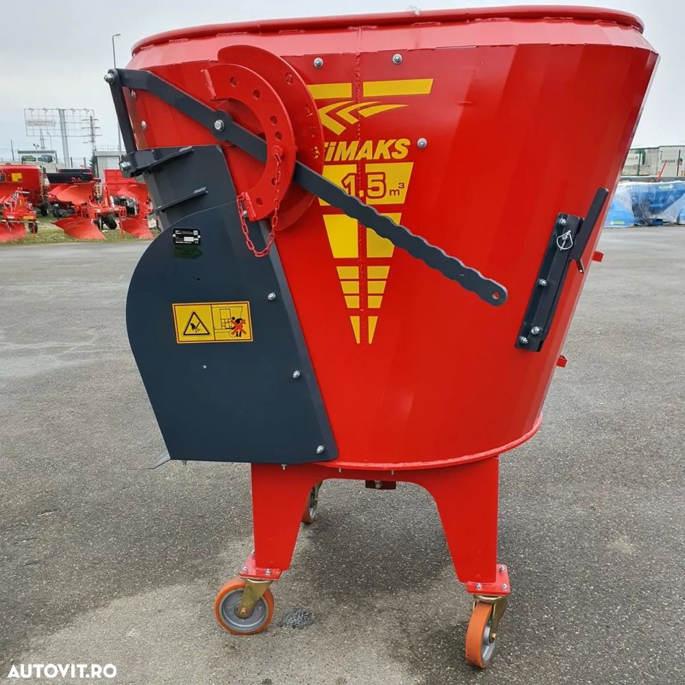 Fimaks Remorca tehnologica verticala purtata Fimaks model FMV 1,5S, 1.5 m3, produs nou, stoc Ploiesti, matricola 2023 - 4