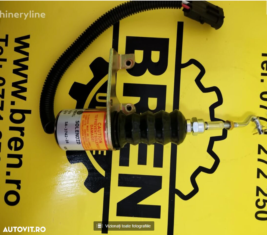 Altă parte componentă motor Solenoid/Opritor motor LIEBHERR (SA-3742-24) pentru excavator LIEBHERR - 2